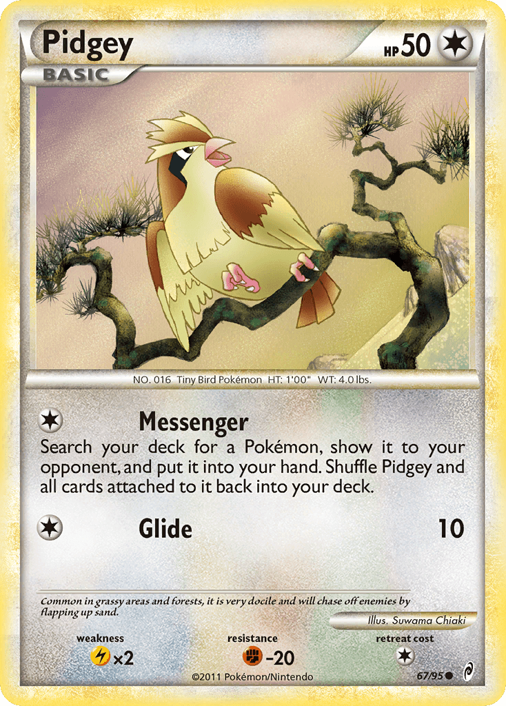 Pidgey, carta 67 de Call of Legends