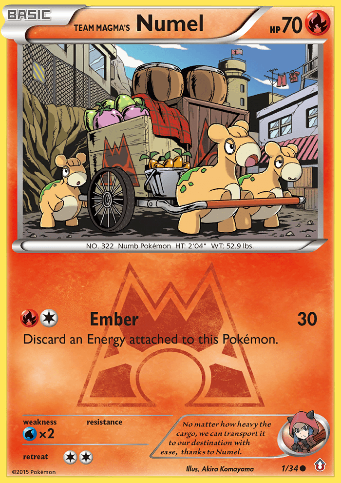 Team Magma's Numel, carta 1 de Double Crisis