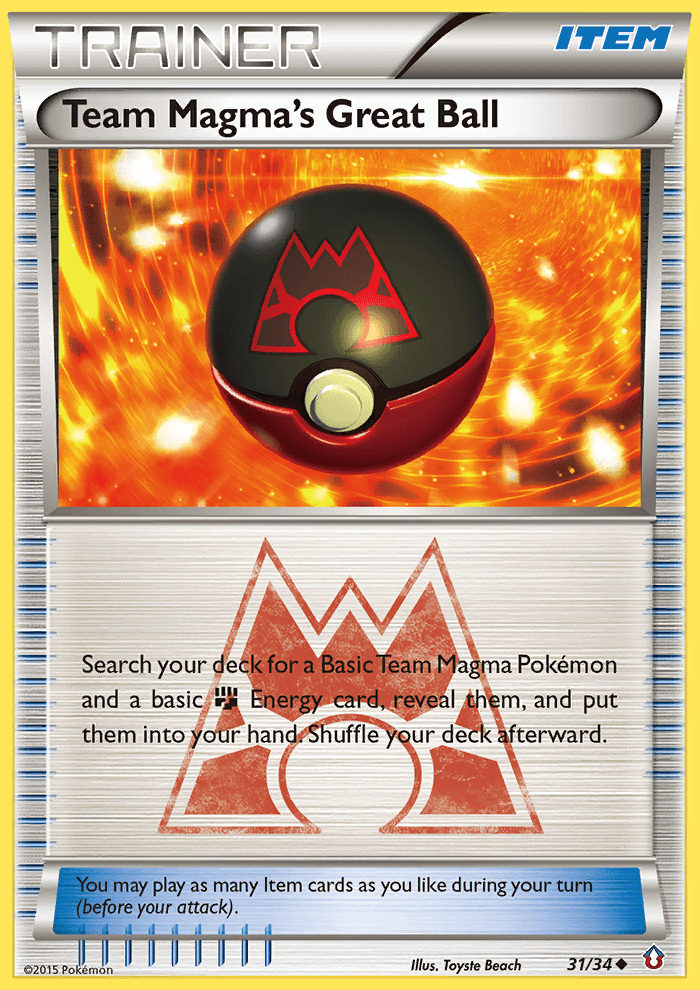Team Magma's Great Ball, carta 31 de Double Crisis