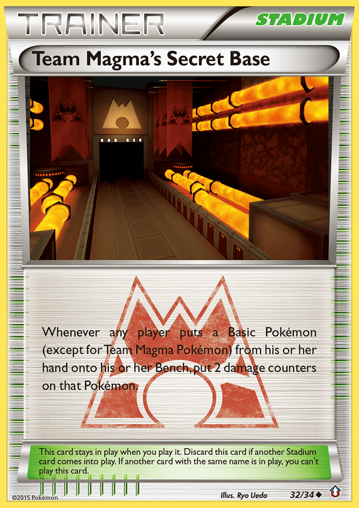 Team Magma's Secret Base, carta 32 de Double Crisis