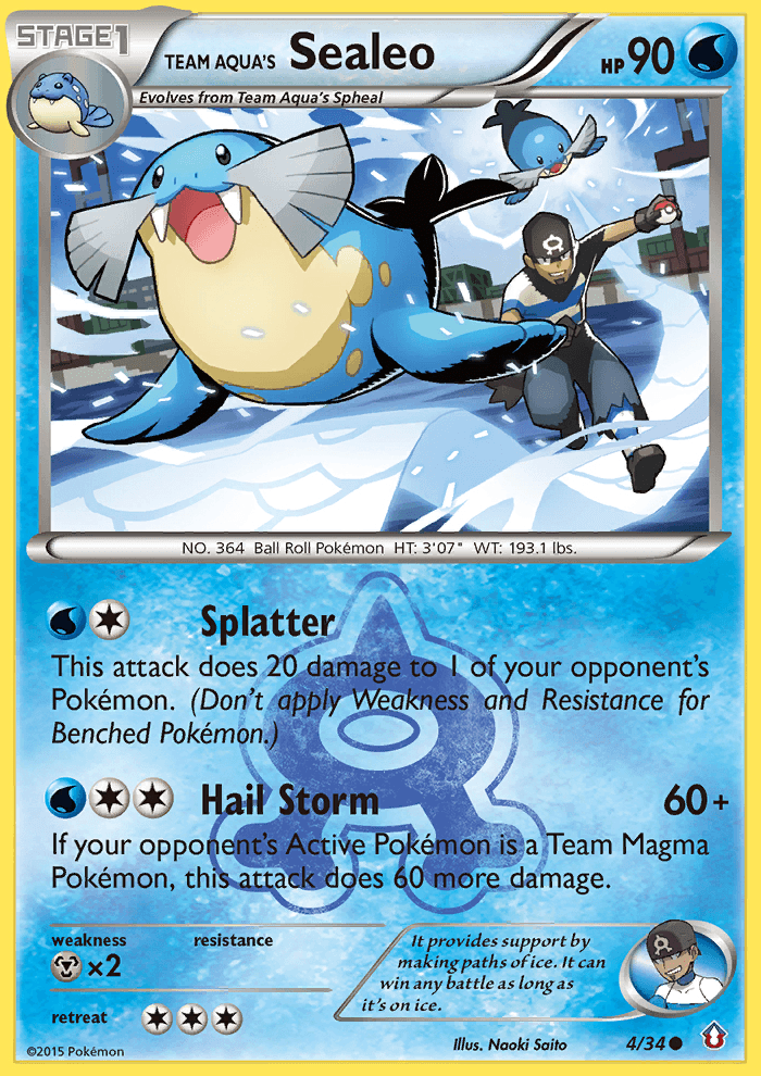 Team Aqua's Sealeo, carta 4 de Double Crisis