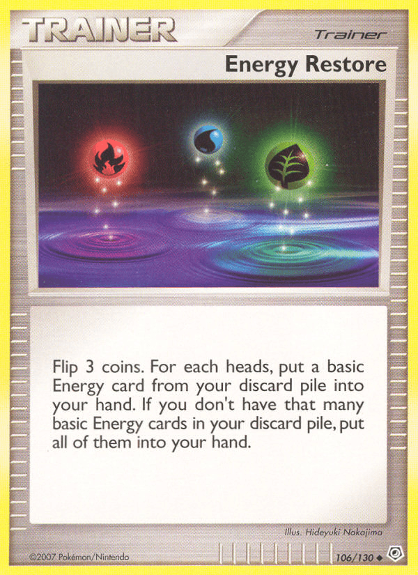 Energy Restore, carta 106 de Diamond & Pearl