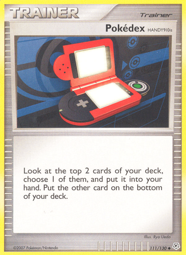 Pokédex HANDY910is, carta 111 de Diamond & Pearl