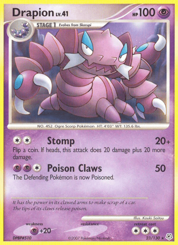 Drapion, carta 23 de Diamond & Pearl