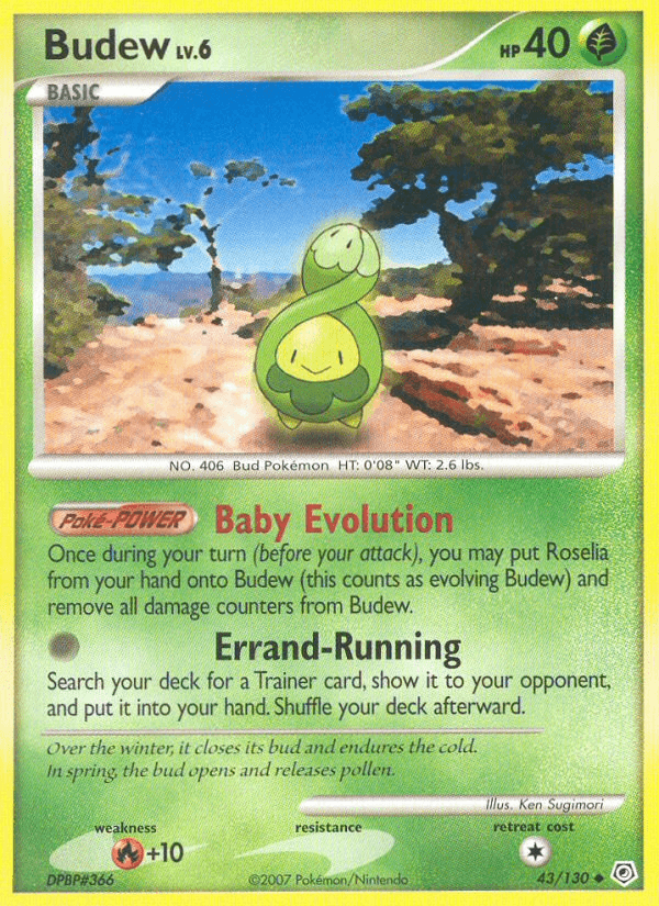 Budew, carta 43 de Diamond & Pearl