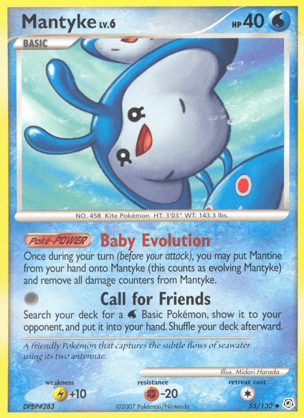 Mantyke, carta 55 de Diamond & Pearl