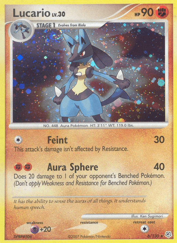 Lucario, carta 6 de Diamond & Pearl