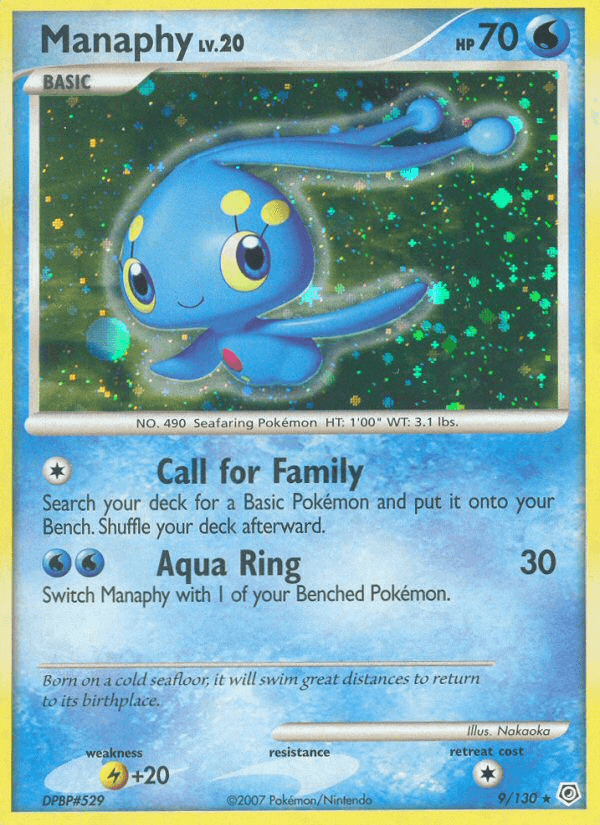 Manaphy, carta 9 de Diamond & Pearl