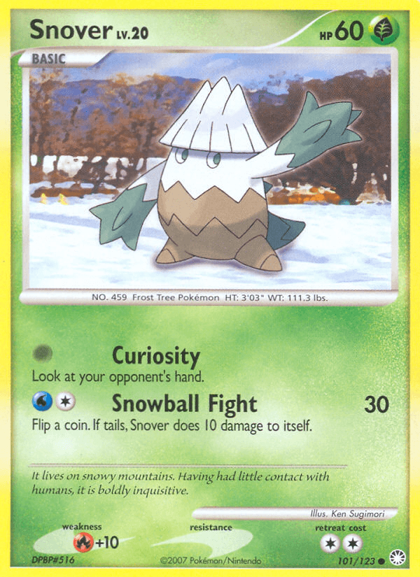 Snover, carta 101 de Mysterious Treasures