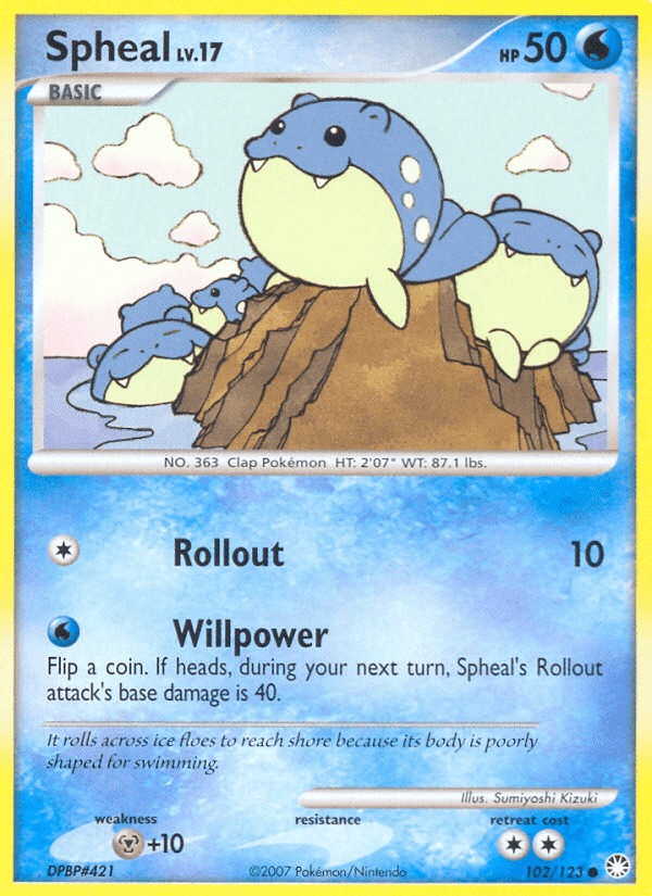 Spheal, carta 102 de Mysterious Treasures