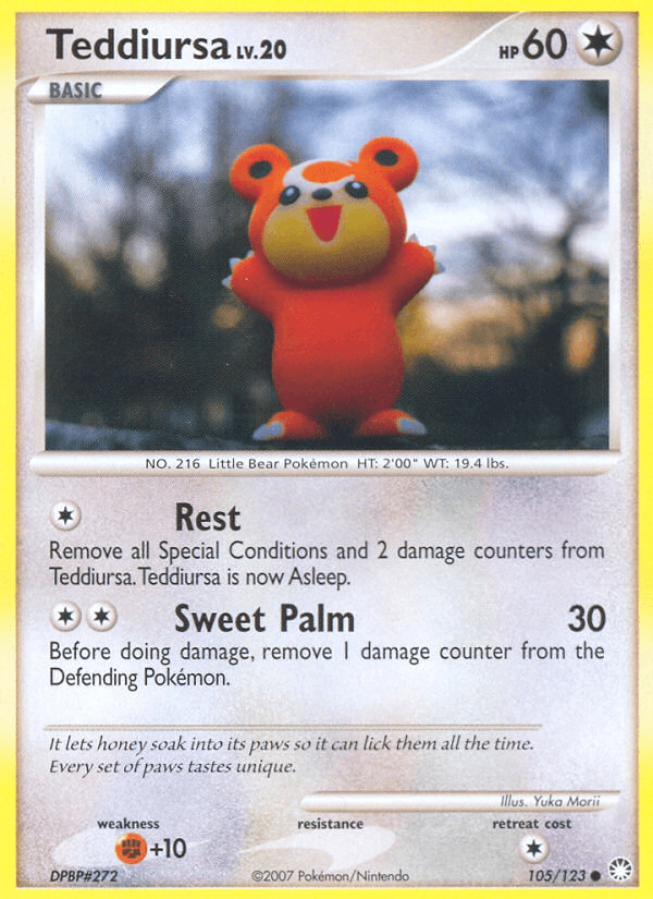 Teddiursa, carta 105 de Mysterious Treasures