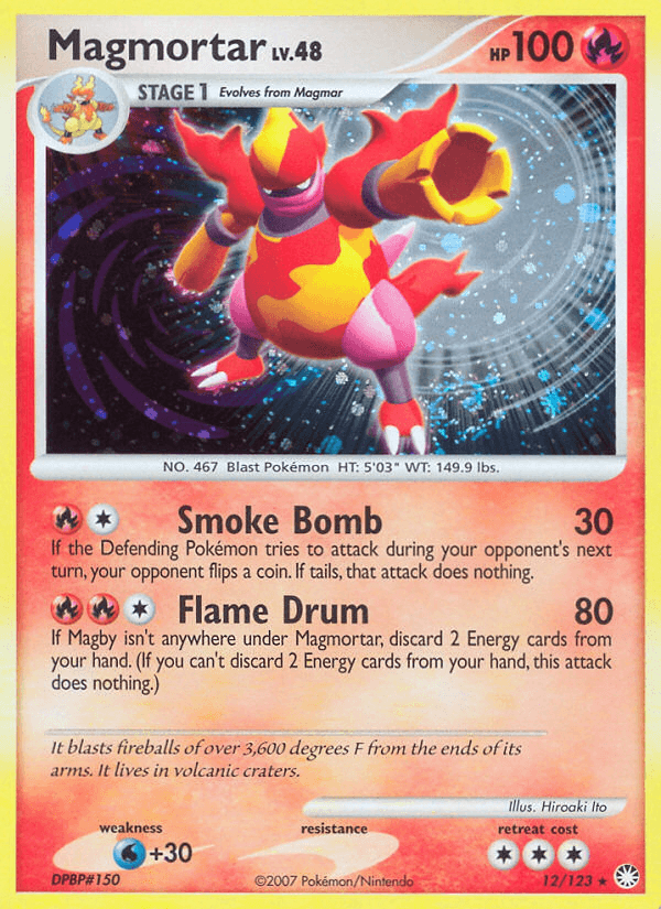Magmortar, carta 12 de Mysterious Treasures
