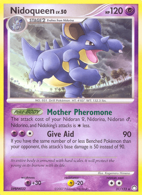 Nidoqueen, carta 31 de Mysterious Treasures