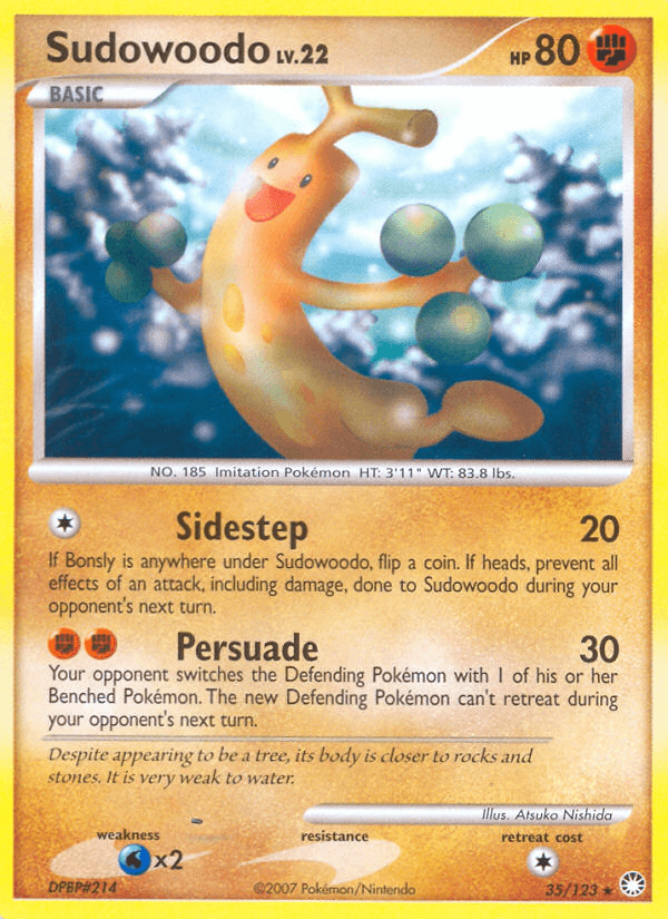 Sudowoodo, carta 35 de Mysterious Treasures