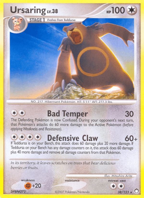 Ursaring, carta 38 de Mysterious Treasures