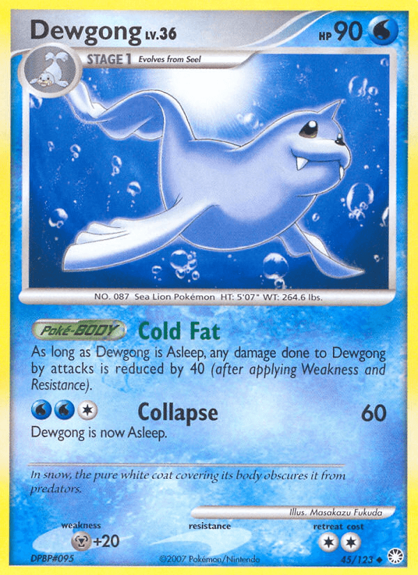 Dewgong, carta 45 de Mysterious Treasures