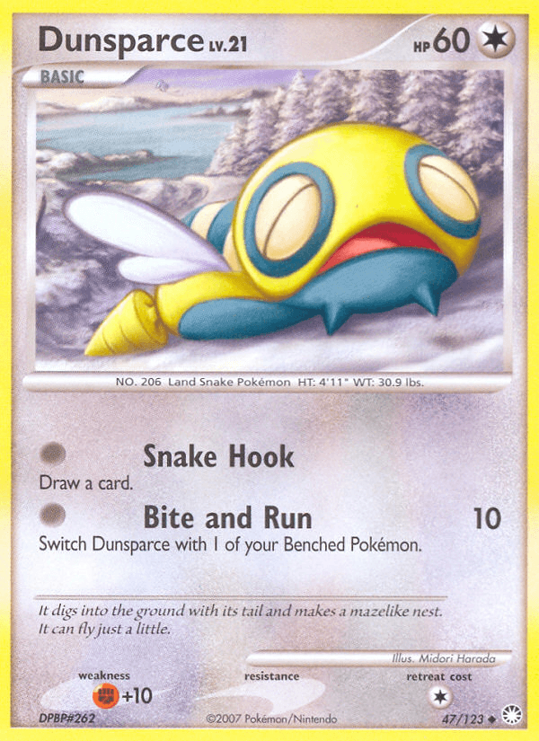 Dunsparce, carta 47 de Mysterious Treasures