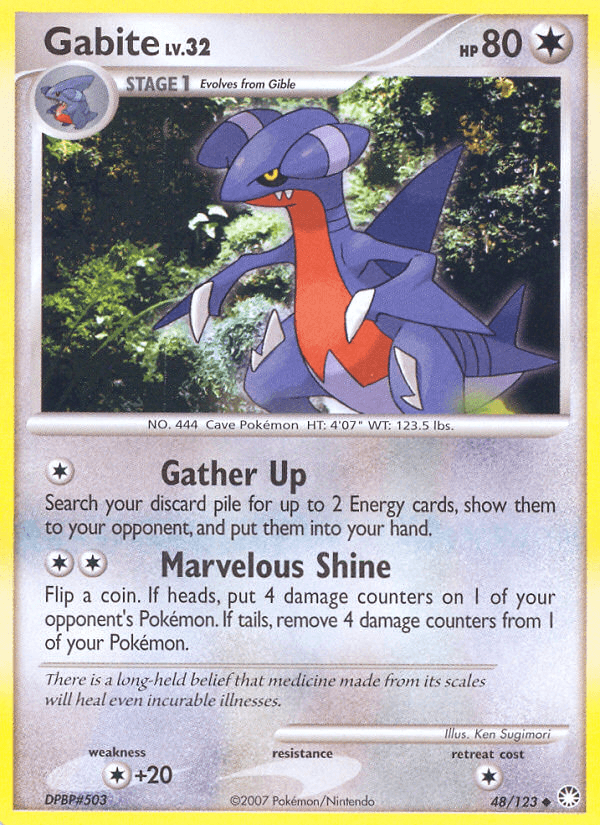 Gabite, carta 48 de Mysterious Treasures