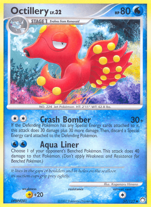 Octillery, carta 57 de Mysterious Treasures