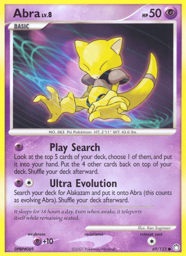 Abra, carta 69 de Mysterious Treasures