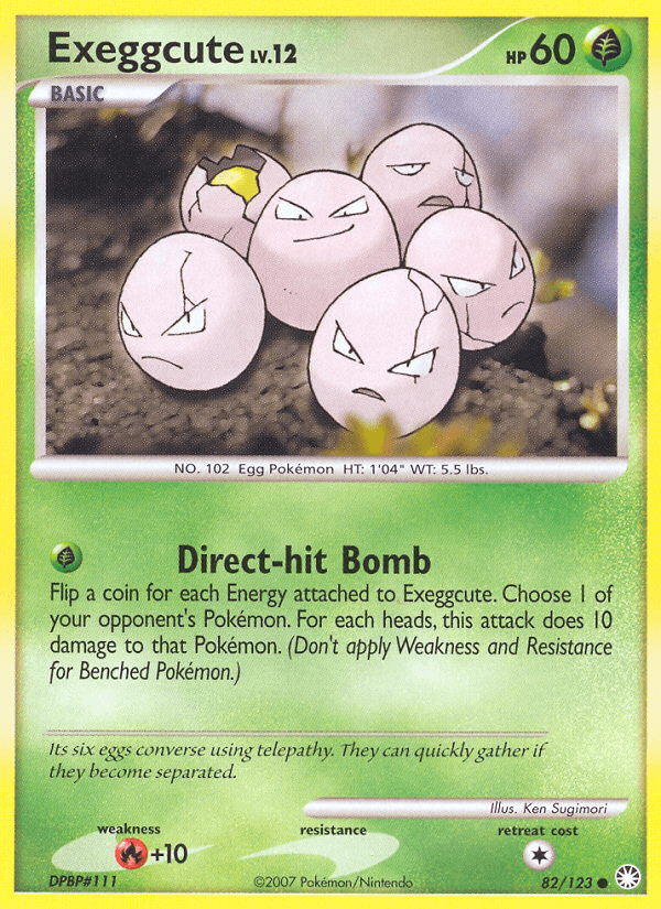 Exeggcute, carta 82 de Mysterious Treasures