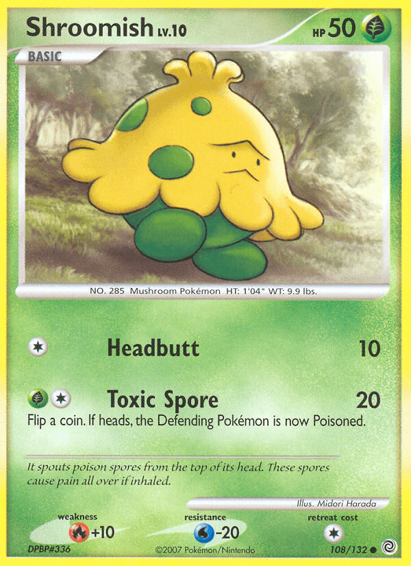 Shroomish, carta 108 de Secret Wonders