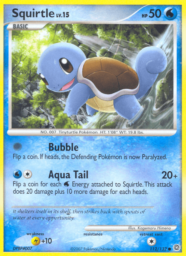 Squirtle, carta 112 de Secret Wonders