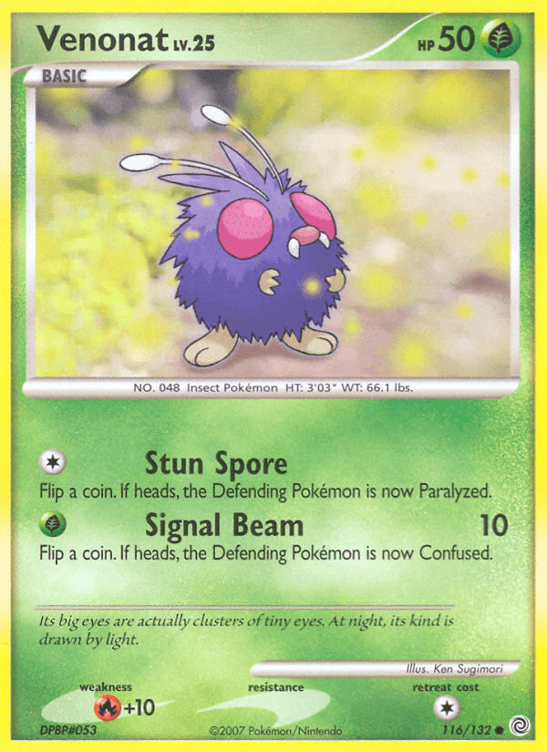 Venonat, carta 116 de Secret Wonders