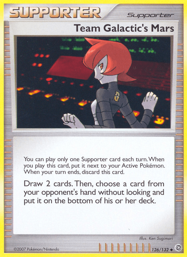 Team Galactic's Mars, carta 126 de Secret Wonders