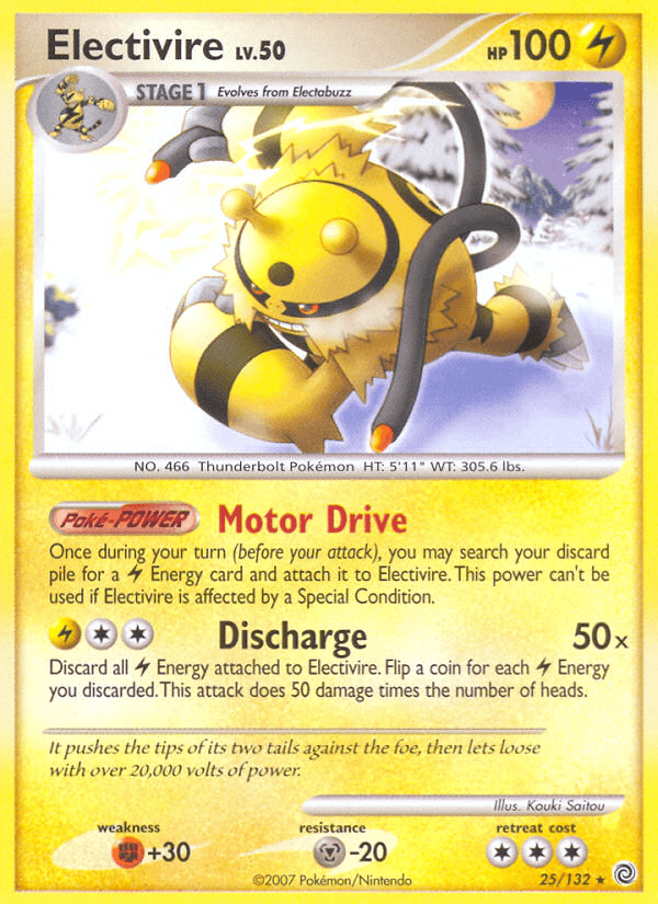 Electivire, carta 25 de Secret Wonders