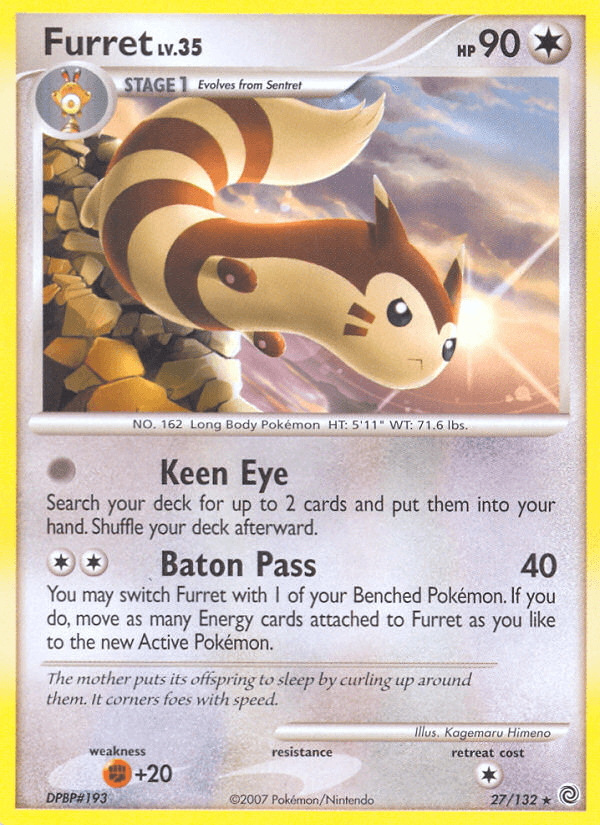 Furret, carta 27 de Secret Wonders