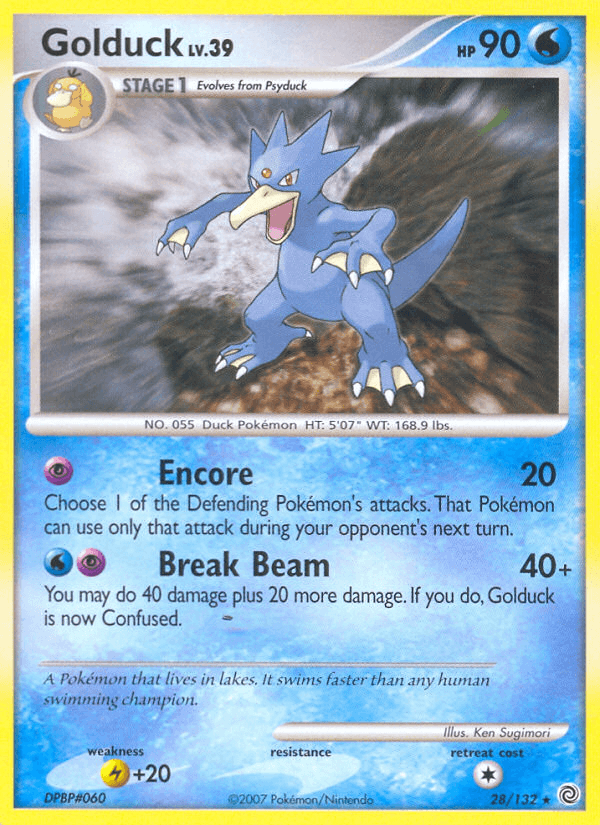 Golduck, carta 28 de Secret Wonders
