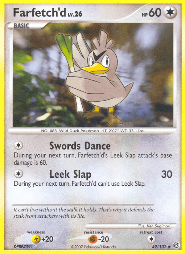 Farfetch'd, carta 49 de Secret Wonders