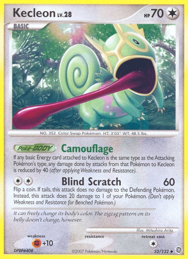 Kecleon, carta 52 de Secret Wonders