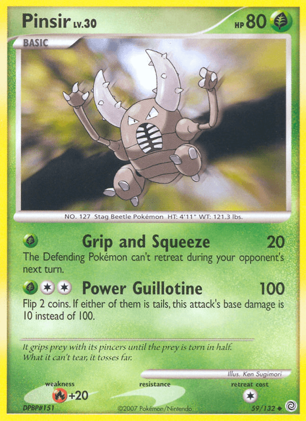 Pinsir, carta 59 de Secret Wonders