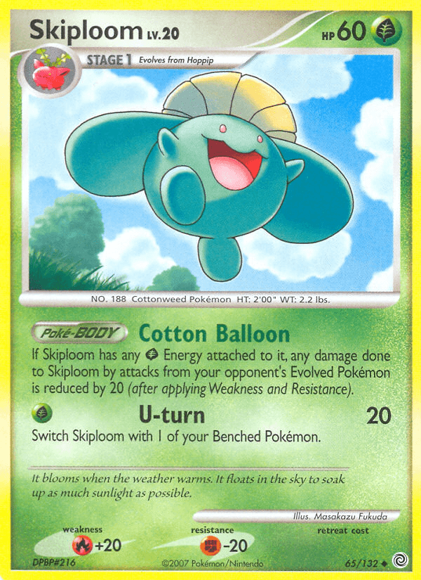Skiploom, carta 65 de Secret Wonders