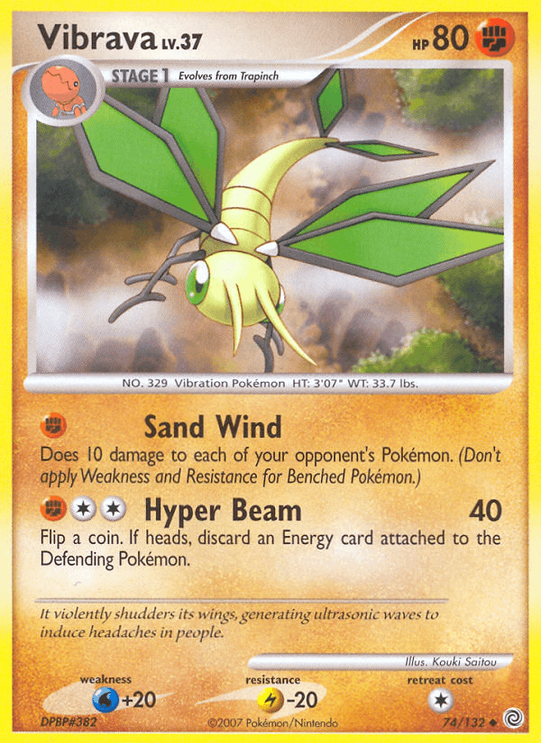 Vibrava, carta 74 de Secret Wonders