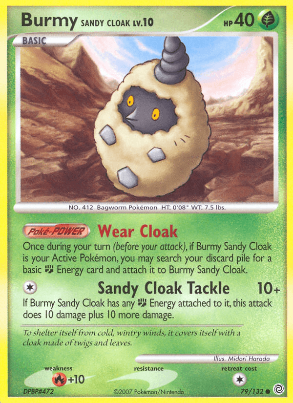 Burmy Sandy Cloak, carta 79 de Secret Wonders