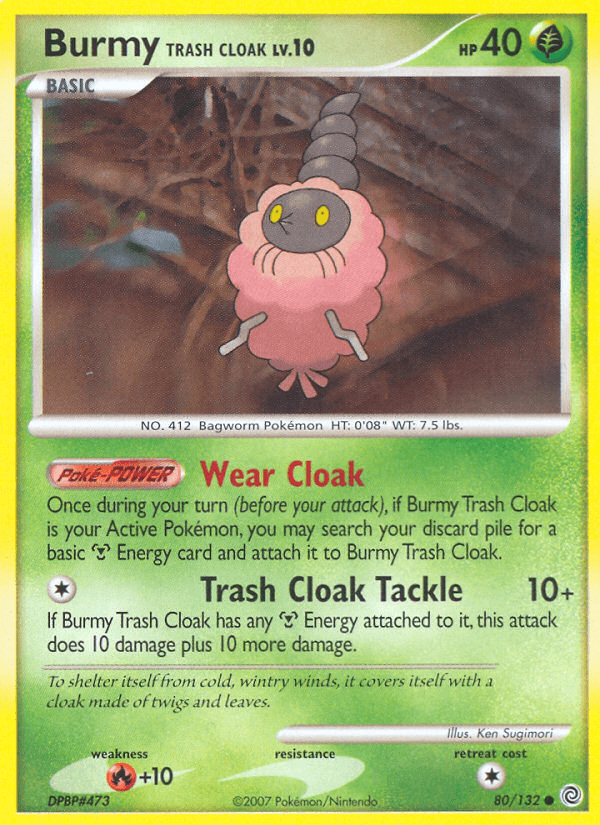 Burmy Trash Cloak, carta 80 de Secret Wonders