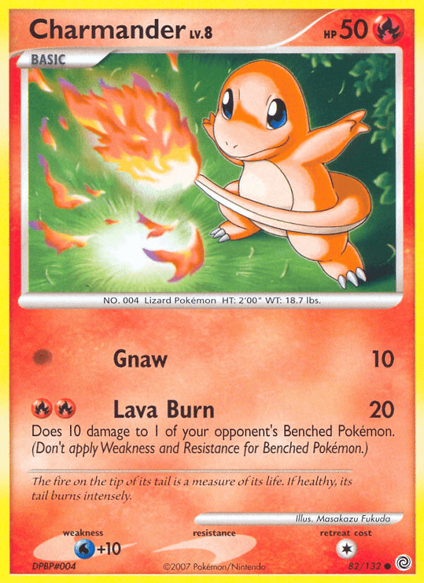 Charmander, carta 82 de Secret Wonders