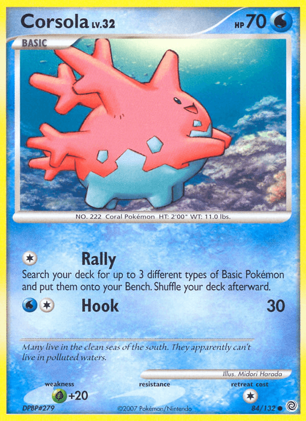 Corsola, carta 84 de Secret Wonders