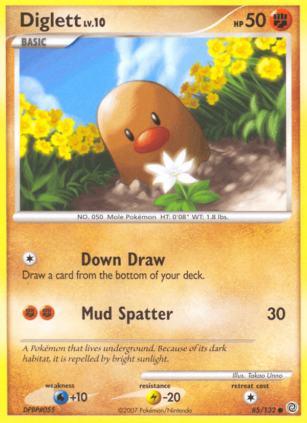 Diglett, carta 85 de Secret Wonders