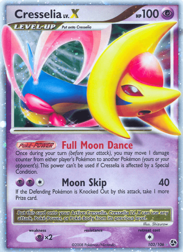 Cresselia, carta 103 de Great Encounters