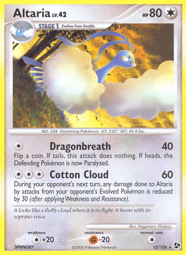 Altaria, carta 12 de Great Encounters