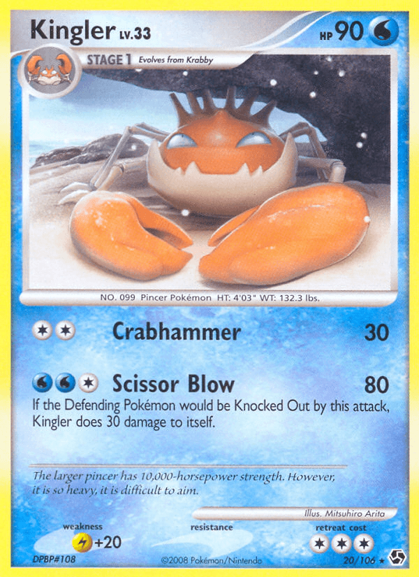Kingler, carta 20 de Great Encounters