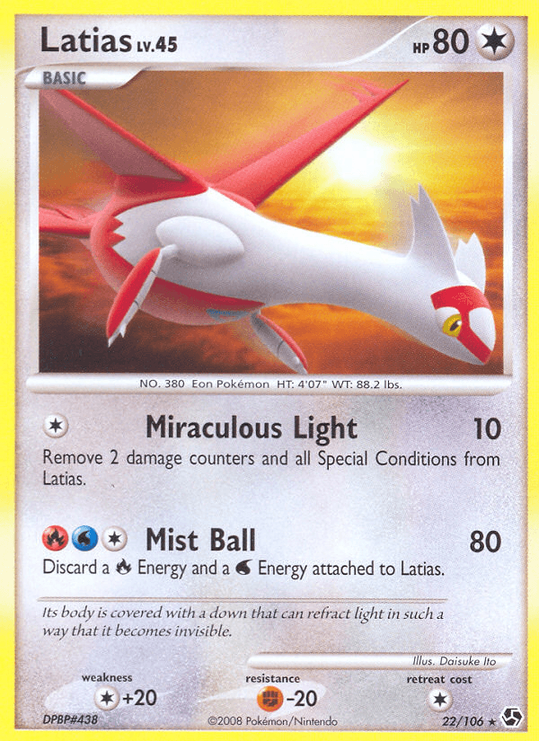 Latias, carta 22 de Great Encounters