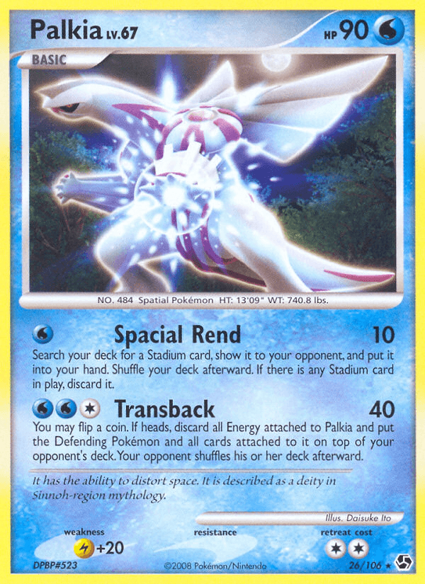 Palkia, carta 26 de Great Encounters