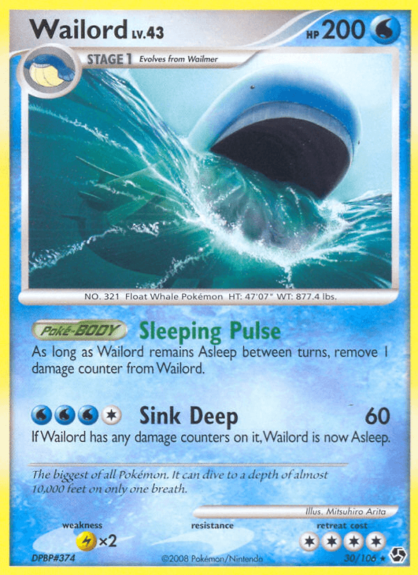 Wailord, carta 30 de Great Encounters
