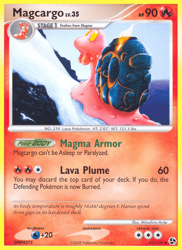 Magcargo, carta 45 de Great Encounters