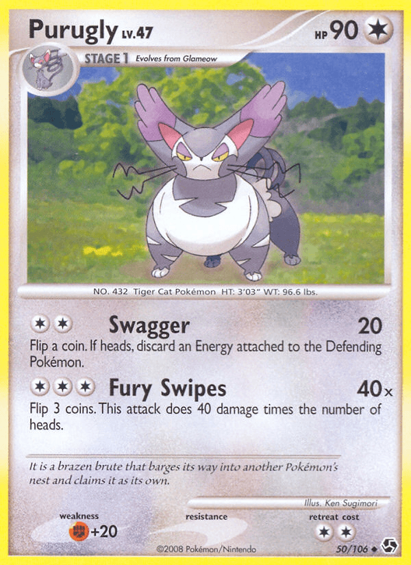 Purugly, carta 50 de Great Encounters